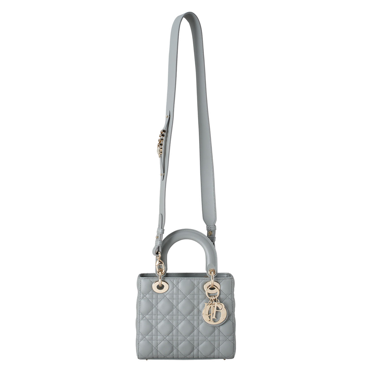 CHRISTIAN DIOR(USED)디올 레이디디올 스몰 스톤그레이